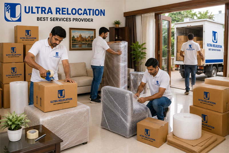 Household shifting Jaipur — movers carrying furniture carefully